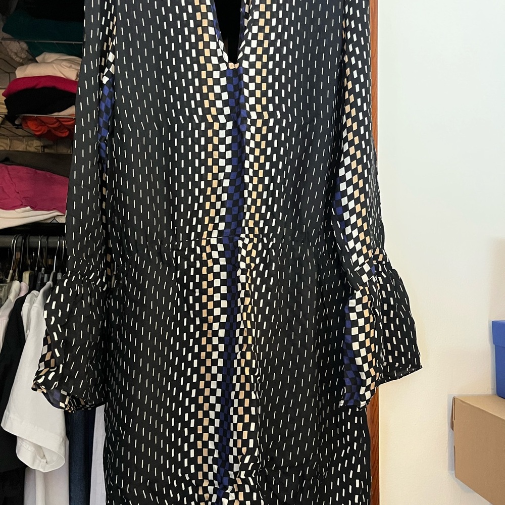 Elegant Black and White Women's Dress